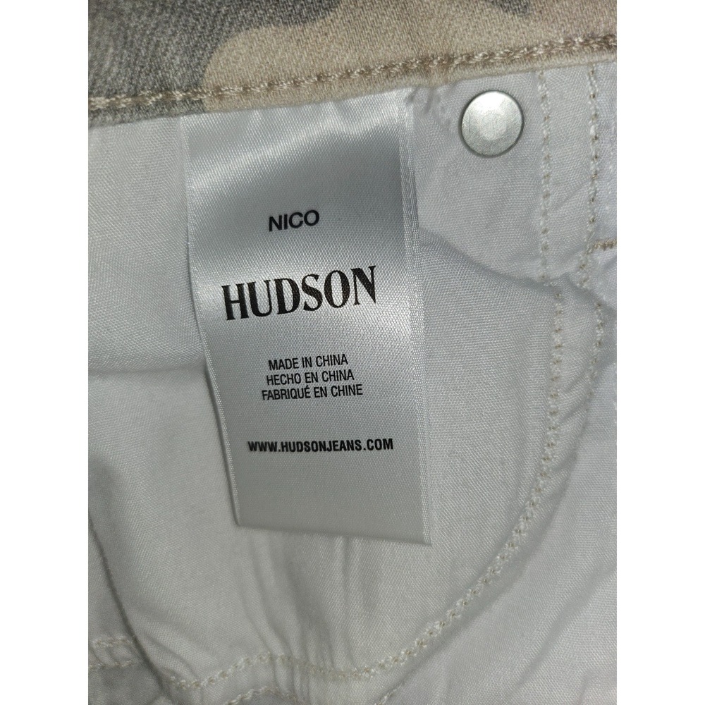 Hudson Nico Jeans Womens Tan Peyote Camo Mid Rise Straight Stretch Size 28 NWT - Picture 8 of 12